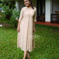 Light Terracotta Brown Organza Kurta