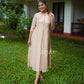 Light Terracotta Brown Organza Kurta