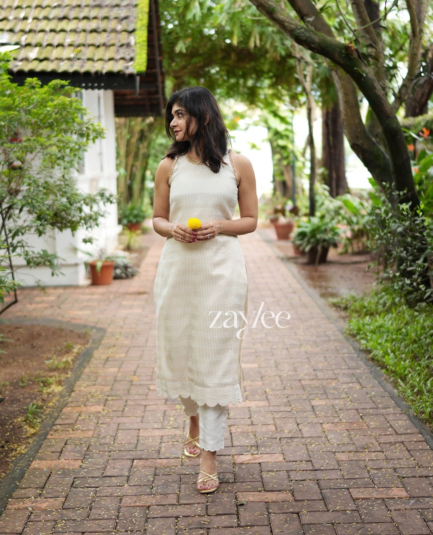 Ivory Silk Kurta