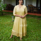 Golden Brocade Border Kurta