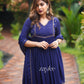 Glistening Blue Zari Work Kurta