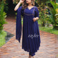 Glistening Blue Zari Work Kurta