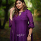 Purple Embellished Kurta