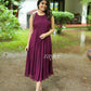 Beet-Red Pleated Kurta