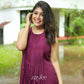 Beet-Red Pleated Kurta