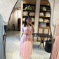 Powder Pink Embellished Organza Kurta
