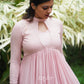 Pale Pink Gathered Kurta