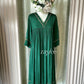 Gathered Kurta with Scalloped Neckline