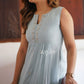 Powder Blue Embellished Organza Kurta