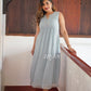 Powder Blue Embellished Organza Kurta