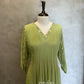 Pista Green V Neck Kurta