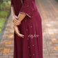 Deep Burgundy Box-Pleat Kurta