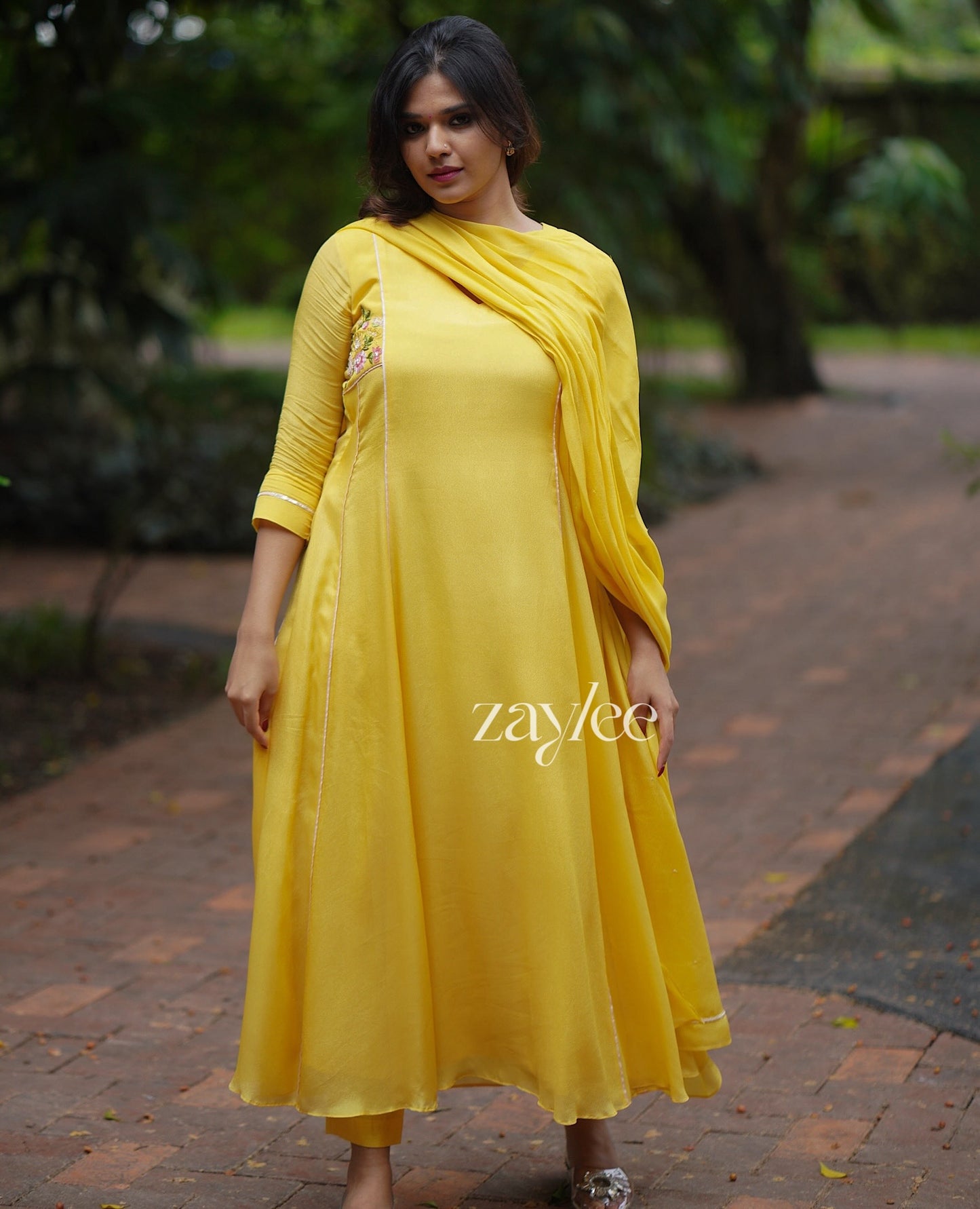 Lemon Lush Embroidered Kurta