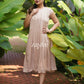 Beige BoxPleat Dress