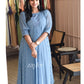 Blue Side Panelled kurta