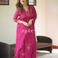 Magenta Zari Work Kurta