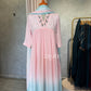 Pink-Blue Dual Tone Kurta