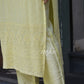 Butter Yellow Chikankari Slit Kurta