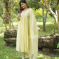 Glistening Yellow Gathered Anarkali