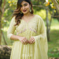 Glistening Yellow Gathered Anarkali