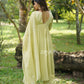 Glistening Yellow Gathered Anarkali