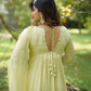 Glistening Yellow Gathered Anarkali