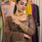 Truffle Brown Panelled Anarkali & Pants