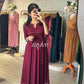 Beet Red Zari Work Gathered Kurta