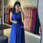 Cobalt Blue Pleated Kurta
