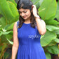 Cobalt Blue Pleated Kurta