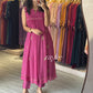 Mulberry Pink Gathered Kurta