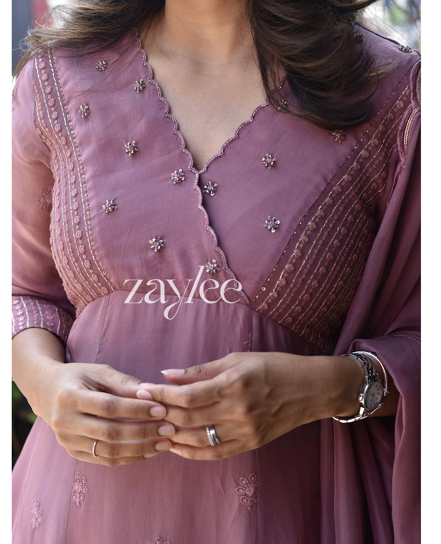 Dusty Rose Mauve Kurta