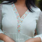 Double shaded Embroidered Gathered Kurta