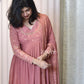 Brick Rose Anarkali