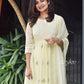 Lemon Chiffon Organza Kurta