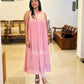 Dusty Pink Organza Kurta