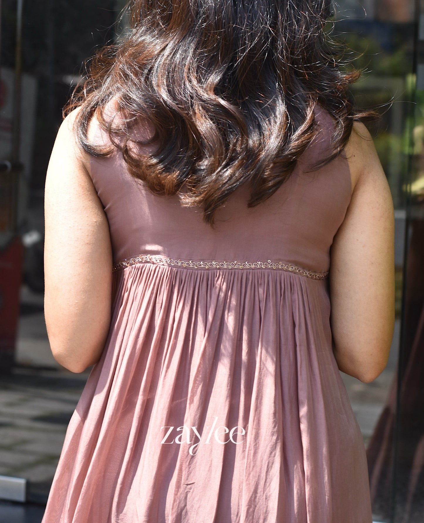 Cinnamon Organza Dress