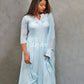 Sky Blue Panel Anarkali