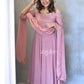 Peony Pink Panel Anarkali.