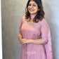 Peony Pink Panel Anarkali.