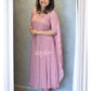 Peony Pink Panel Anarkali.