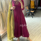 Wine Maroon Anarkali