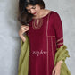 Wine Maroon Anarkali