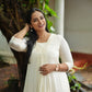 Off white Kurta with Lace detailing