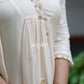 Ivory Kurta with Pastel Embellishments