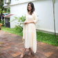 Ivory Kurta with Pastel Embellishments