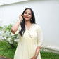 Butter Yellow Embellished Kurta