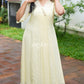 Butter Yellow Embellished Kurta