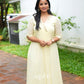 Butter Yellow Embellished Kurta