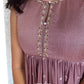Dusty Mauve Organza Kurta
